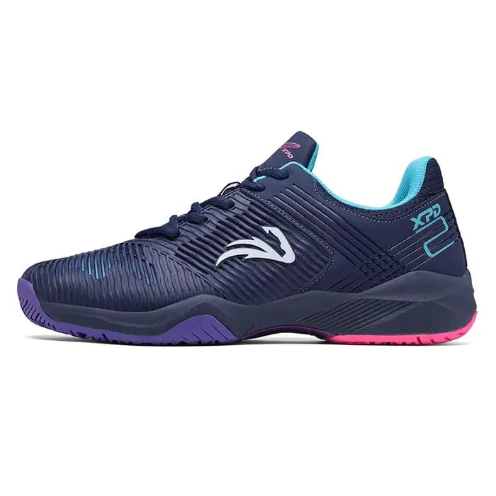 Chaussures de tennis professionnelles pour hommes et femmes, noires et bleues, chaussures de badmint