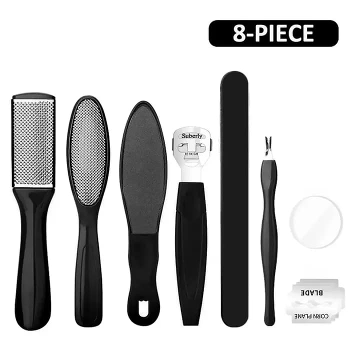 Kit de pédicure professionnel 10 en 1, ensemble d'outils de pédicure, râpe à pied, exfoliation, fréq