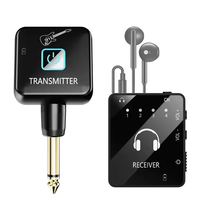 Système IEM, système de monitoring intra-auriculaire sans fil avec émetteur et récepteur cravate, ré