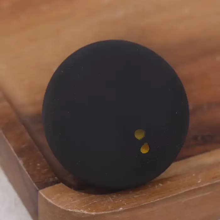 Nouvelles balles de squash en caoutchouc à double points jaunes (1 pièce) pour l'entraînement de vitesse au squash