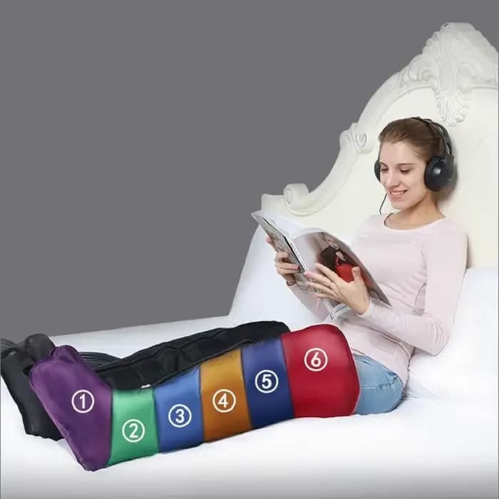 Système de Massage par Compression d'air à Six chambres, masseur pour tout le corps, pompe de récupération, bottes, Machine de M