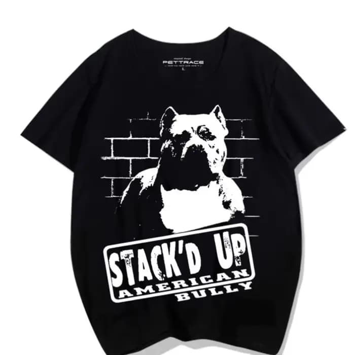 Haut tendance à manches courtes pour hommes, nouveau modèle de chien Bully américain, imprimé de Culture de rue, de haute qualité, ample, grande taille, 2026