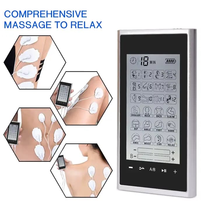 Stimulateur musculaire Tens 24 modes électrique EMS Acupuncture Massage corporel thérapie numérique Machine
