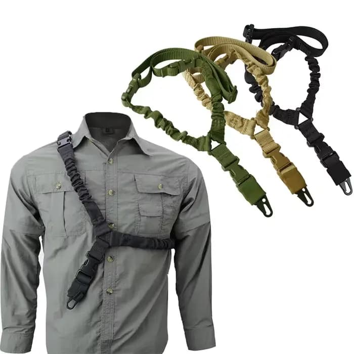 Équipement tactique tactique à Point unique pour pistolet, sangle d'épaule, ceinture de corde de fusil avec boucle en métal, ceinture pour pistolet de tir, accessoires de chasse