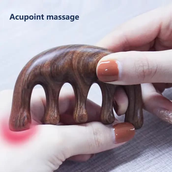 Masseur de tête en bois de santal