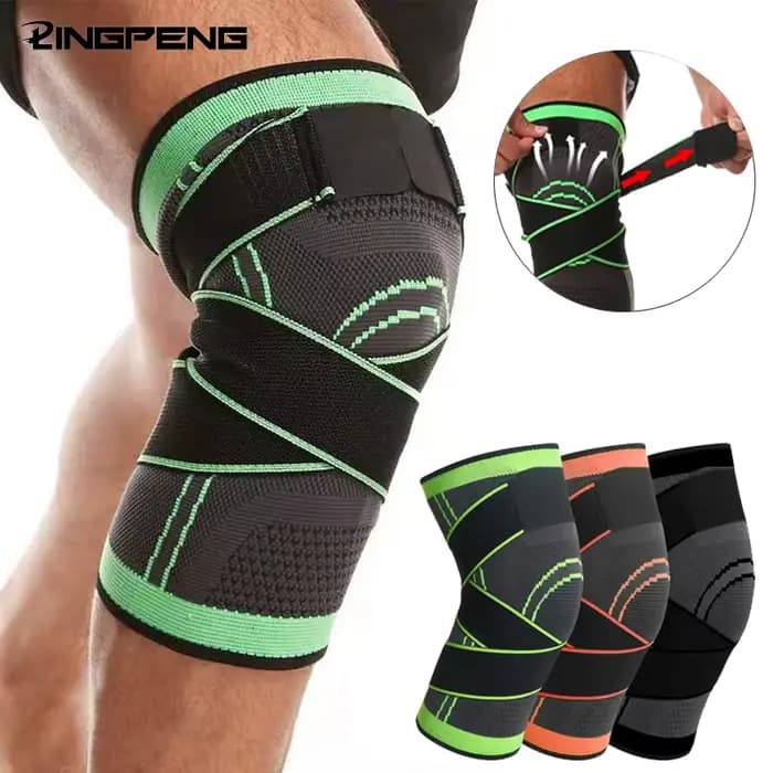 Manchon de compression du genou avec sangles réglables pour la course