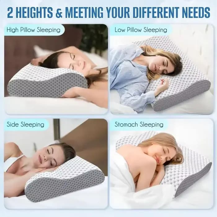 Oreiller cervical en mousse à mémoire de forme pour dormir