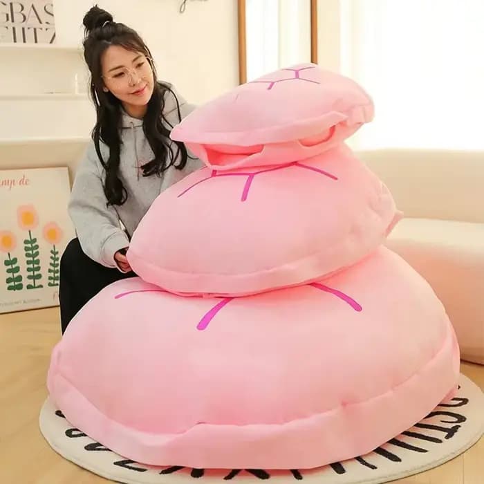 Coussin portable en forme de coquille de tortue