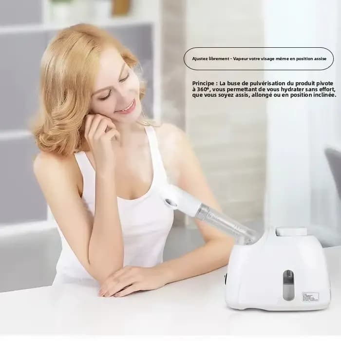 360 ° Vaporisateur facial rotatif à vapeur chaude