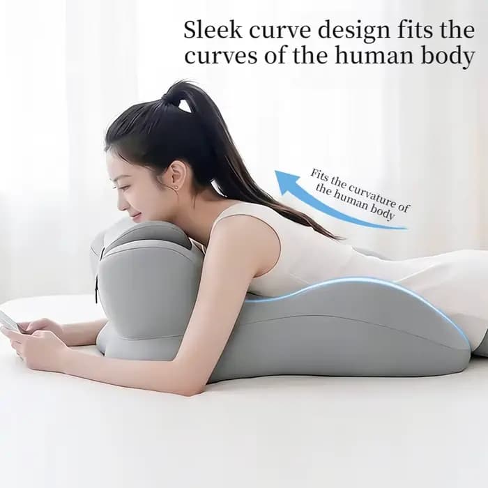 Coussin ergonomique multi-positions en mousse à mémoire de forme pour lecture sur le ventre
