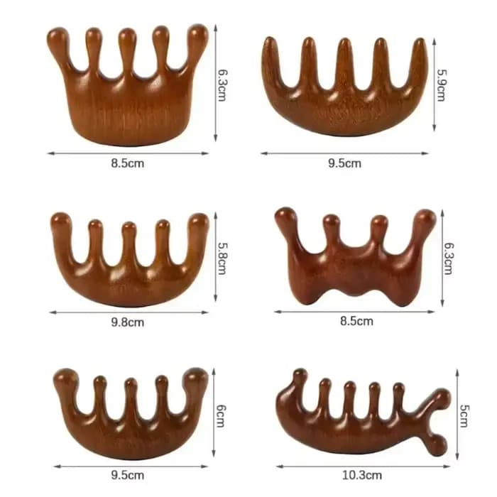 Peigne de massage Gua Sha à dents larges