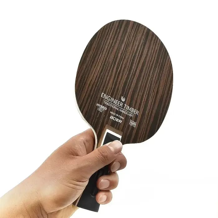 Boer – planche de Tennis de Table en ébène, Base de lame, lame de Pong à 7 plis, plaque inférieure de pagaie, raquette de Tennis de Table, batte de ping-pong en caoutchouc