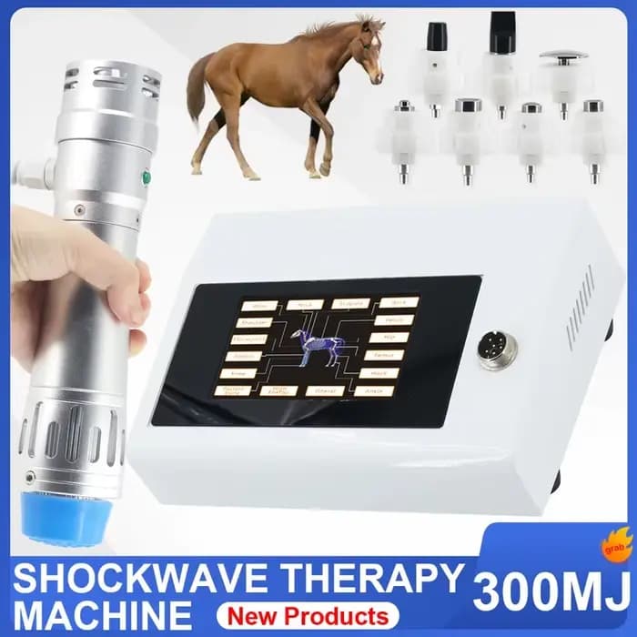 Machine de thérapie par ondes de choc pour soulager la douleur des chevaux et des animaux, machine de massage professionnelle à ondes de choc multi-usages, 300MJ, nouvelle