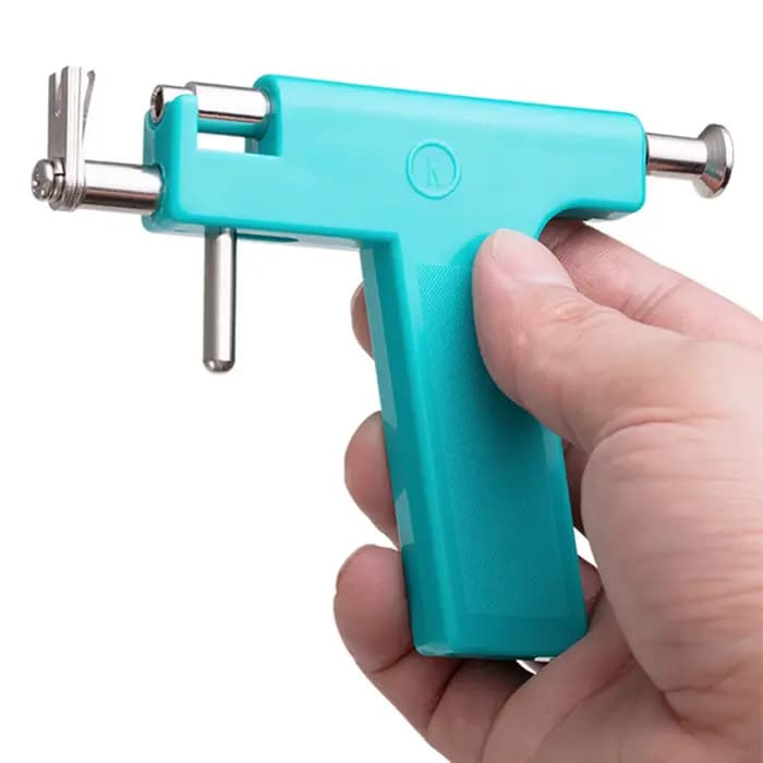 Pistolet de perçage d'oreille professionnel, Kit de perçage d'oreille réutilisable, corps, nez, lèvres, boucle d'oreille, outil de perçage pour boucle d'oreille supérieure de 4mm