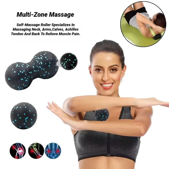 Ensemble de balles fasciales de massage EPP avec thérapie par points de déclenchement à double balle