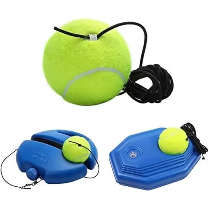 Un ensemble de balles de tennis d'entraînement avec cordon, balles d'entraînement pour l'auto-pratique et outil de remplacement, idéal pour l'entraînement en intérieur et en extérieur