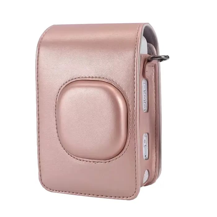 Étui pour appareil photo instantané de taille compacte, sac en cuir PU avec bandoulière, Compatible avec Fujifilm Fuji Instax mini LiPlay