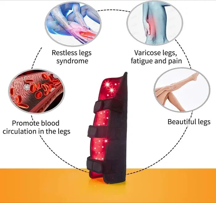 Dispositif de thérapie par la lumière rouge pour les douleurs aux jambes et aux bras