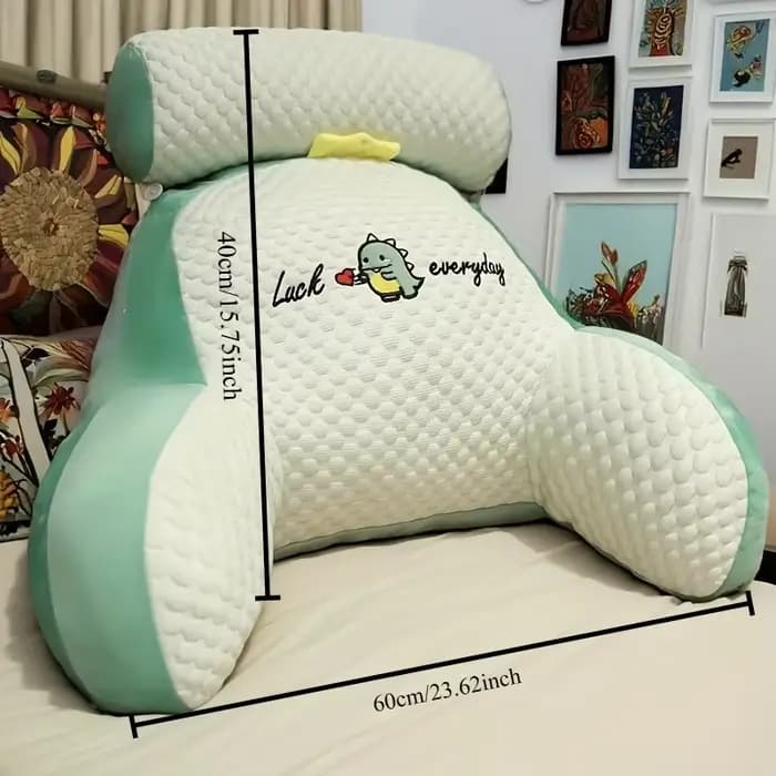 1 oreiller de lecture ergonomique avec support dorsal réglable