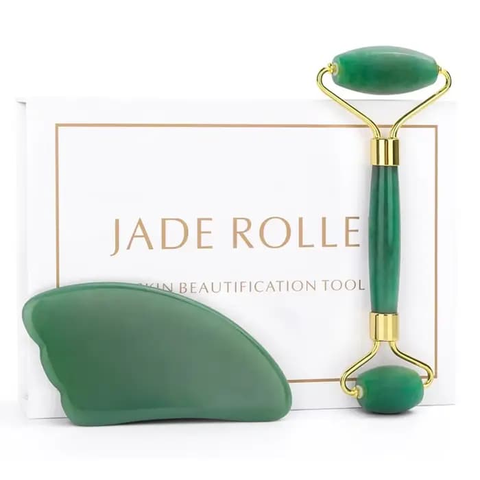 Jade Roller Gua Sha ensemble rouleau Facial masseur visage corps cou ascenseur serrer minceur outils de soins de la peau