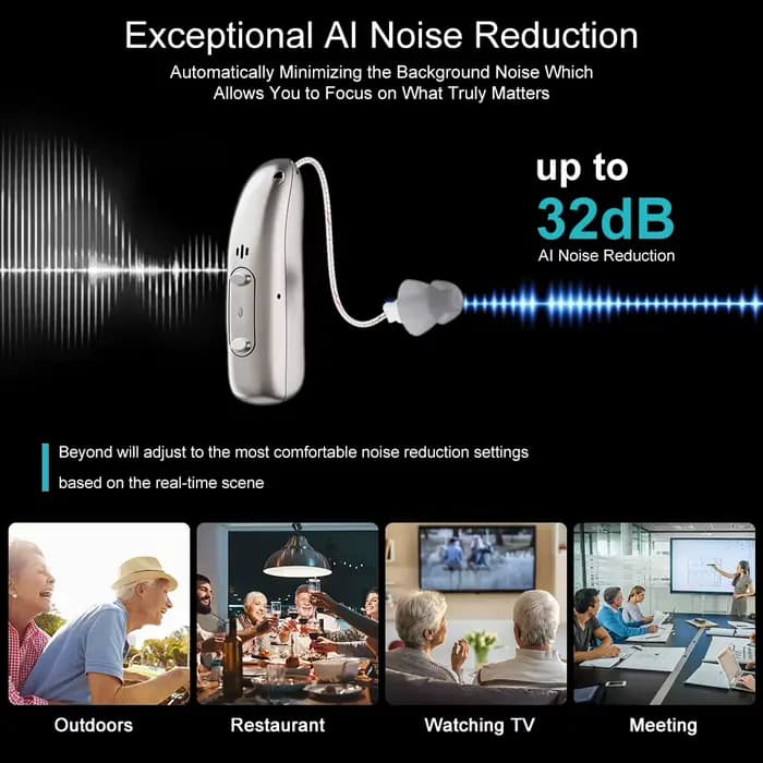 Nouvel aide auditive pour la surdité, amplificateur de son numérique Bluetooth, amplificateur auditif Portable pour personnes âgées