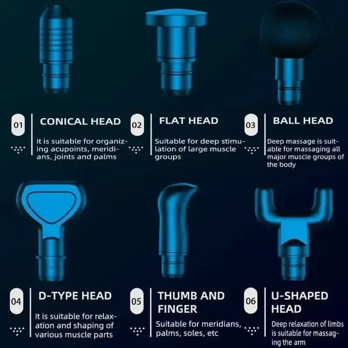 Pistolet de massage électrique à 30 niveaux pour homme et femme