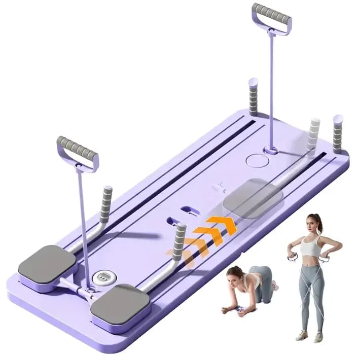 Planche de Pilates professionnelle portable et pliable 5-en-1 pour exercices abdominaux