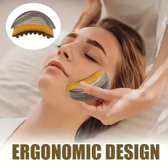 Brosse de drainage lymphatique pour le visage et le corps