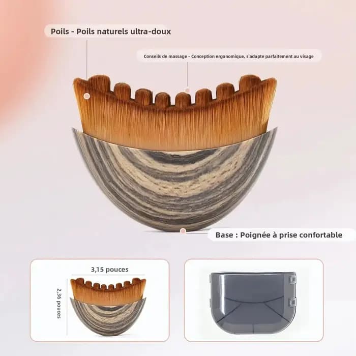 Nouvelle brosse de contour lymphatique pour le visage
