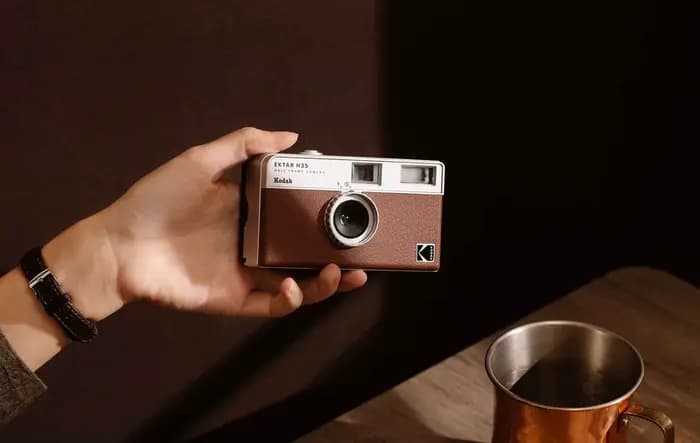 KODAK EKTAR H35 demi-cadre télémètre caméra 35mm Film caméra 135 Film Non jetable caméra avec Flash lumière