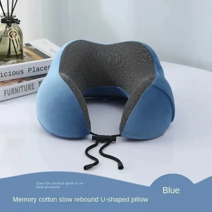 Oreiller de voyage doux en forme de U, soins de santé, mousse à mémoire de forme, oreiller cervical pour avion, coussin de cou