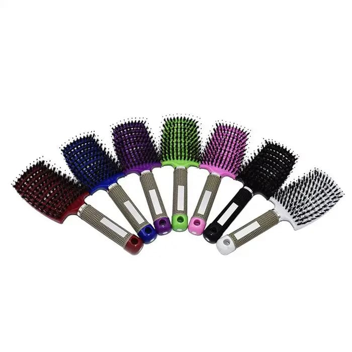 Brosse de Massage du cuir chevelu pour cheveux bouclés humides