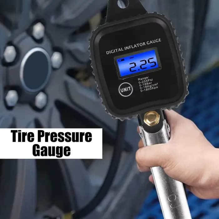 Avec tuyau de gonflage manomètre de pneu de voiture manomètre de pneu de voiture surveillance de haute précision pistolet de gonflage jauge de gonflage numérique