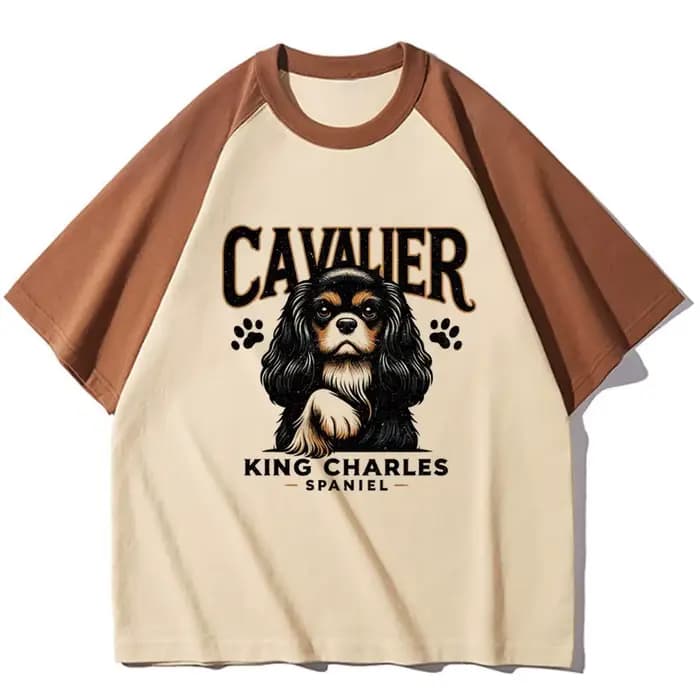T-shirt Harajuku pour femmes, vêtements drôles pour filles, haut pour chien Cavalier King Charles Spaniel, Y2K