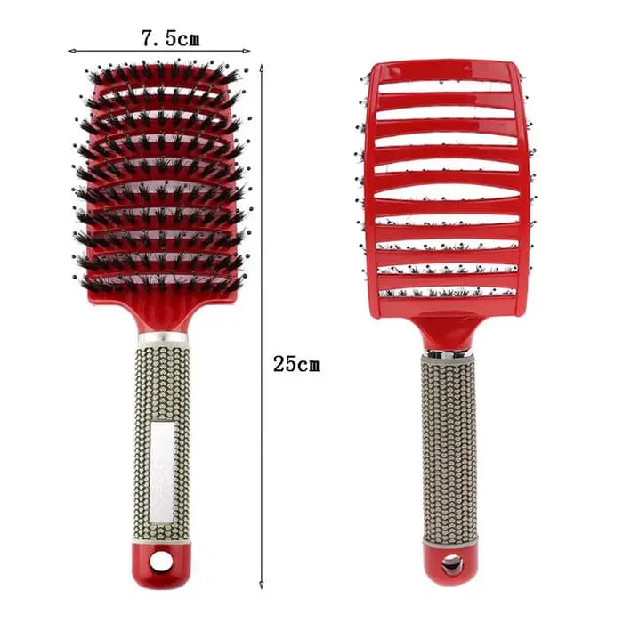 Brosse de Massage du cuir chevelu pour cheveux bouclés humides