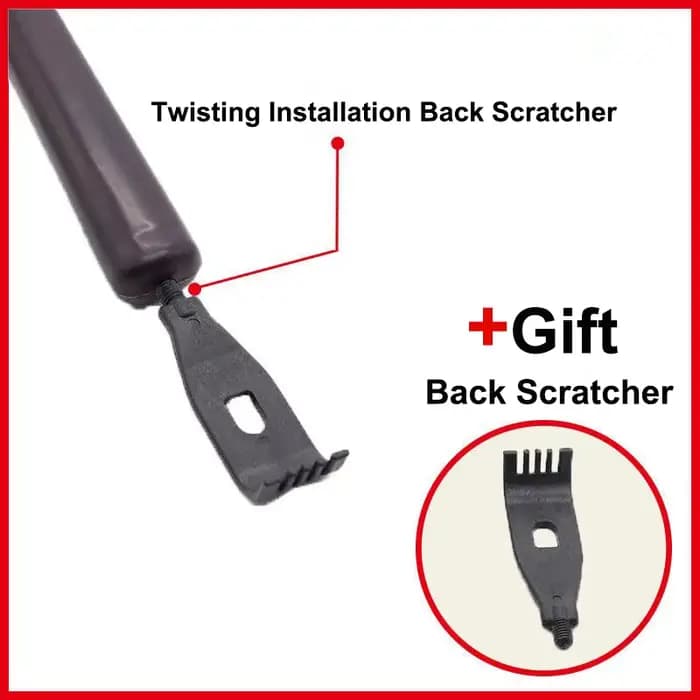 Bâton de massage portable pour dos/cou/jambes – Conception de marteau évolutif avec gratte-dos ergonomique