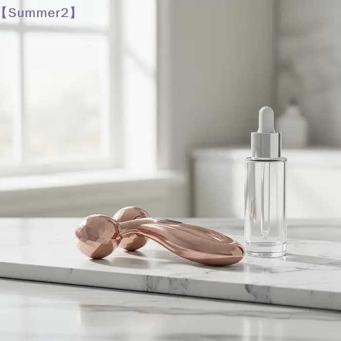 【Xia2】Masseur à double rouleau 3D avec effet liftant et raffermissant pour le visage