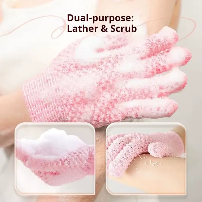Gants éponge de massage corporel