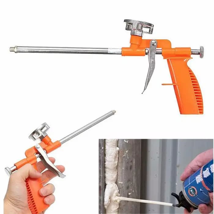 Pistolet pulvérisateur à mousse expansive, pistolet à colle mousseuse, pulvérisateur à gâchette en métal pour polyuréthane, outil de calfeutrage et d'étanchéité pour la rénovation de la maison