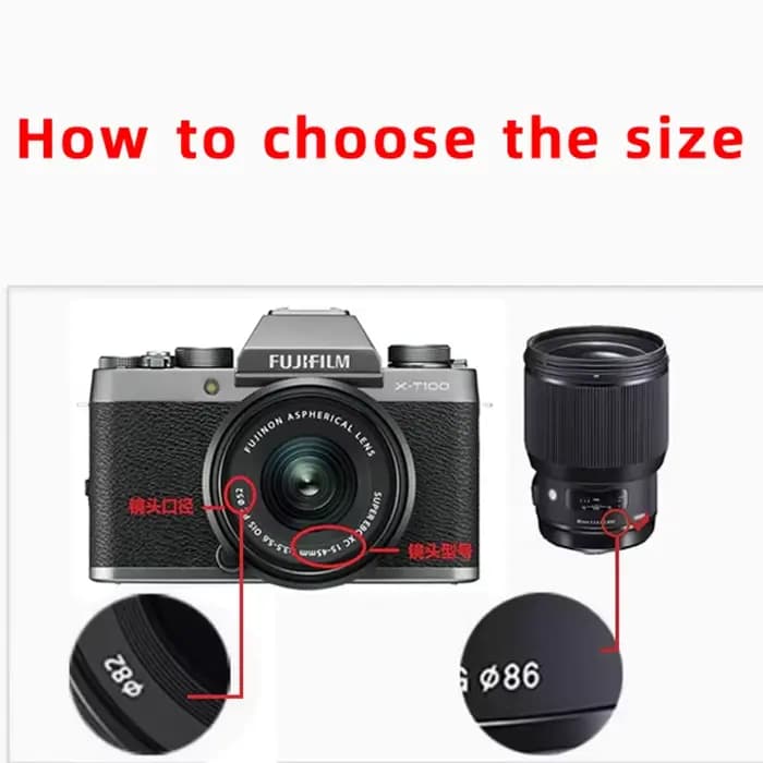 Le capuchon d'objectif original Fujifilm de 46 mm convient aux appareils photo XF50mmF2, XT30, XT20, XA5 et Xs10 comme couvercle avant de protection.