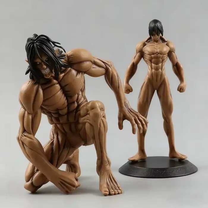 Figurine d'action Eren Jaeger de L'Attaque des Titans - Modèle de collection de dessin animé, ornement de bureau, cadeau idéal pour les fans, jouet d'anniversaire