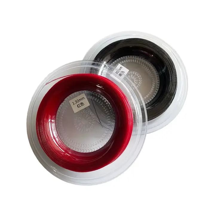 Cordage de raquette de tennis en polyester 4G de Taïwan, 1,30 mm, 200 m, 1 rouleau – Abordable et durable pour l'entraînement