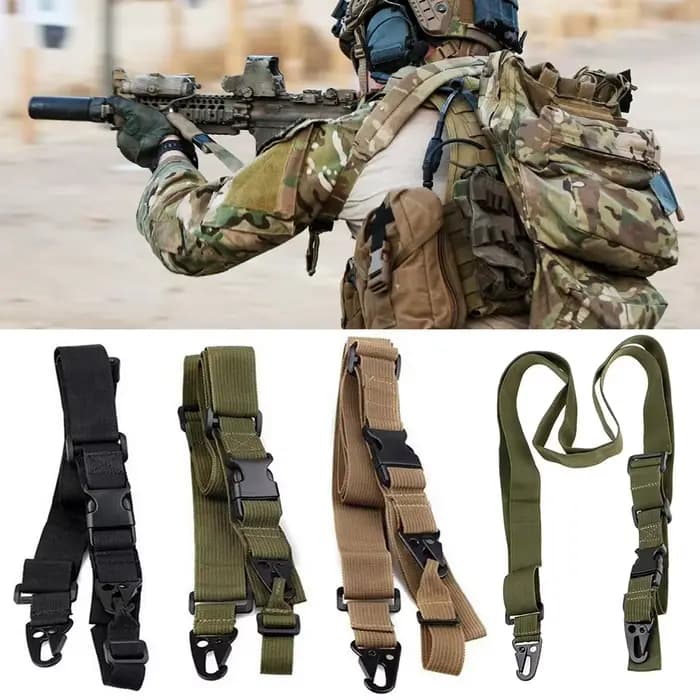 Écharpe pour pistolet tactique, tir réglable, 1/2/3 points, ceinture de cerclage pour fusil Airsoft, accessoires de chasse et de randonnée