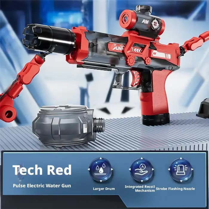 Pistolet à eau électrique automatique, grande capacité, tir par impulsions, tir continu à haute vitesse