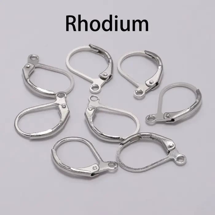 Lot de 20 crochets de boucles d'oreilles, 15x10mm, or, noir, français, paramètres de fil, Base pour bricolage, boucles d'oreilles, résultats de fabrication de bijoux