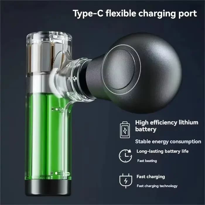 2025 nouveau Mini pistolet de Massage USB Portable Relaxation musculaire vibrant équipement de Fitness pour le cou dos épaule soulagement de la douleur