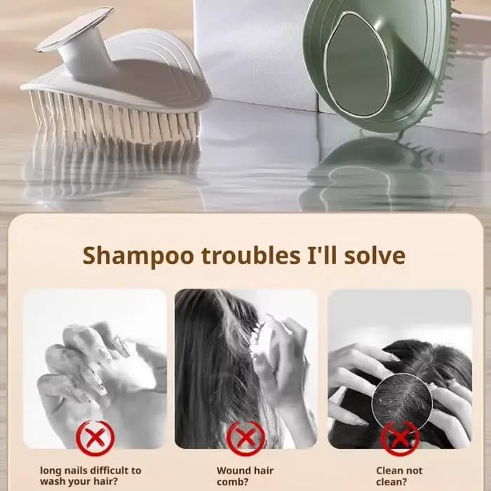 Peigne de massage du cuir chevelu pour shampoing