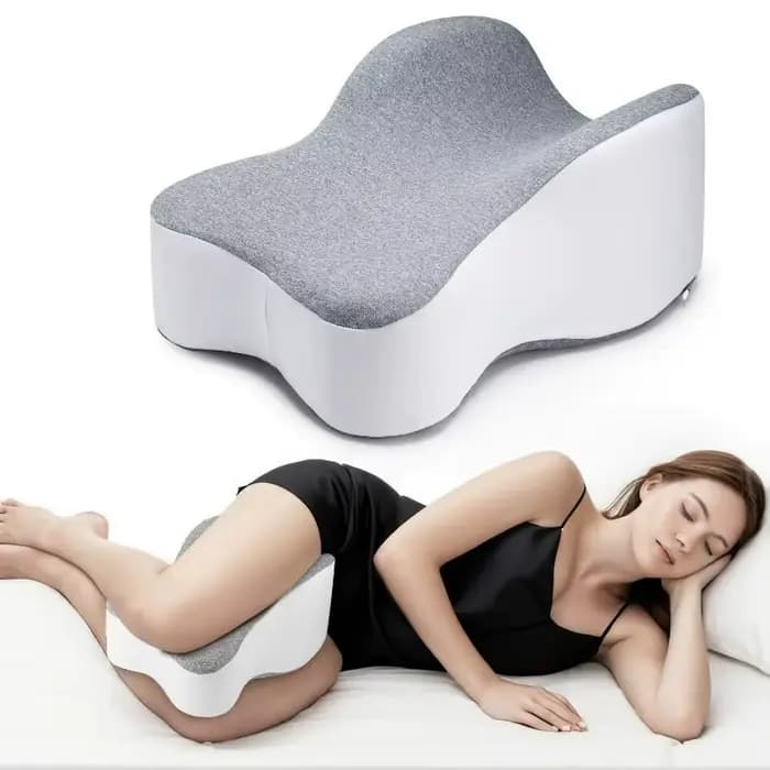 Oreiller en mousse à mémoire de forme grand format pour les jambes et les genoux