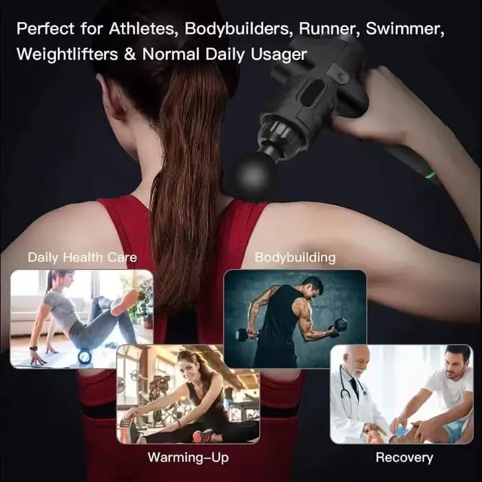 Pistolet de massage électrique à 30 niveaux pour homme et femme