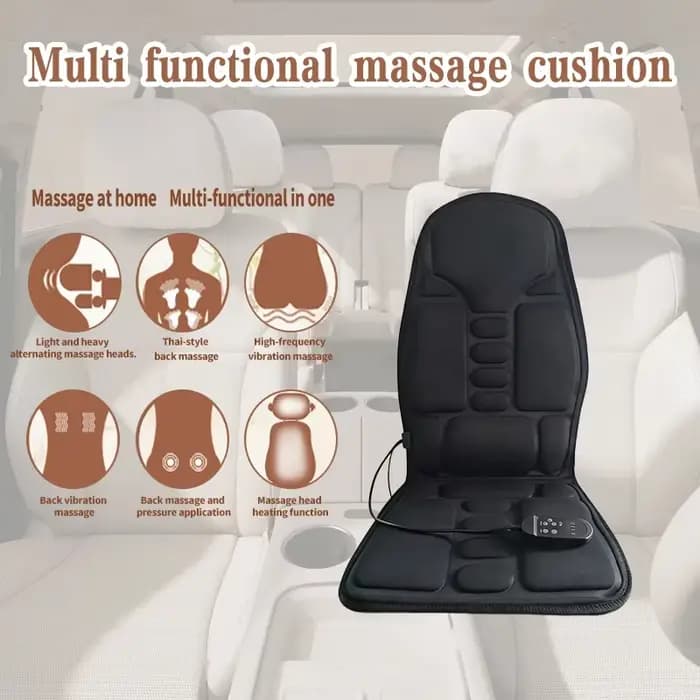 Coussin de chaise masseur chauffant électrique vibrant